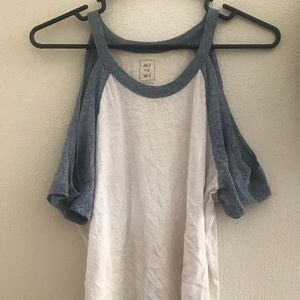 Cute cold shoulder top